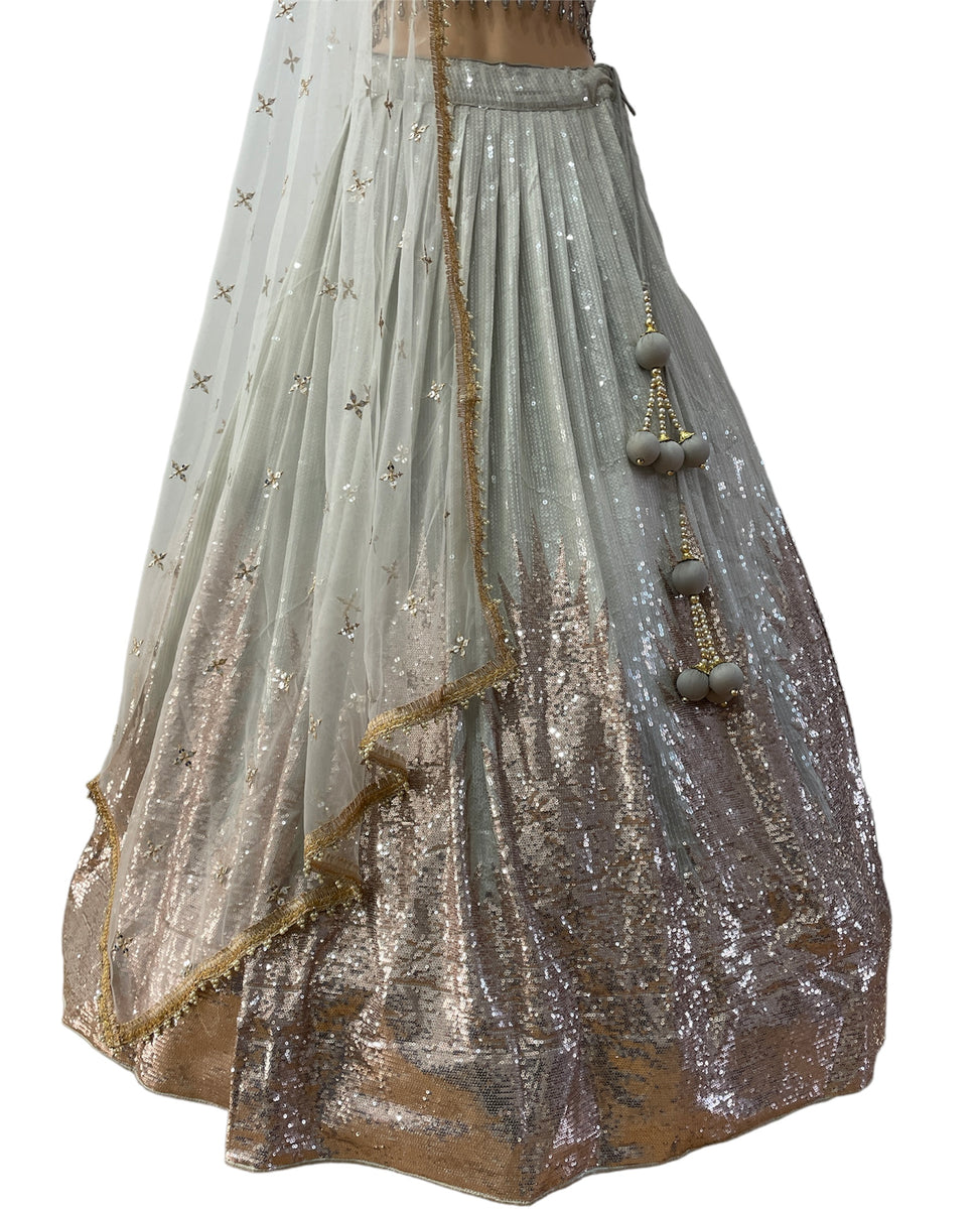 The Frozen Icy Mint Lehenga - perfect for reception / wedding – SejKin