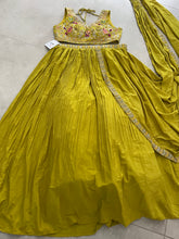 Boutique collection - vibrant yellow Lehenga saree