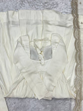 Off White Roman silk anarkali set readymade