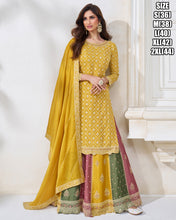 Chinon silk long top Lehenga