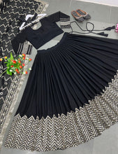 Simple and elegant black Lehenga