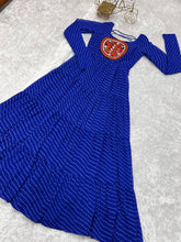Roya blue leheriya gown
