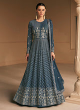 Janisha - cloudy blue anarkali