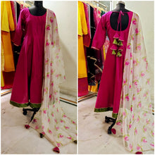 Magenta lily gown (plus size options up to 64 inches bust)