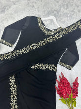 Viral saree gown in black