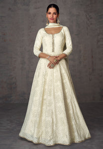 Janisha readymade - off white anarkali