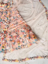 Pastel floral thread work lehenga