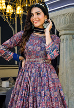 Dola silk readymade - blue