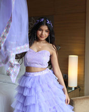 Purple mermaid party Lehenga readymade