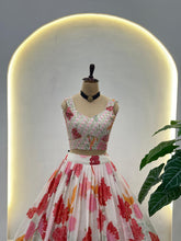 Floral white lehenga (plus size available 5XL)