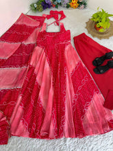 Shades of pink chiffon salwaar kameez