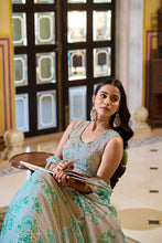 Pastel collection -green floral cape style readymade lehenga