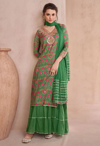 Janisha - Green long top style oufit