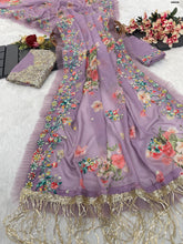 Alia Bhatt Sabyasachi inspired floral saree - lots of colours