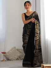 New sequence saree in black, red and wine