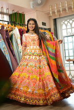 Mehendi night colourful anarkali