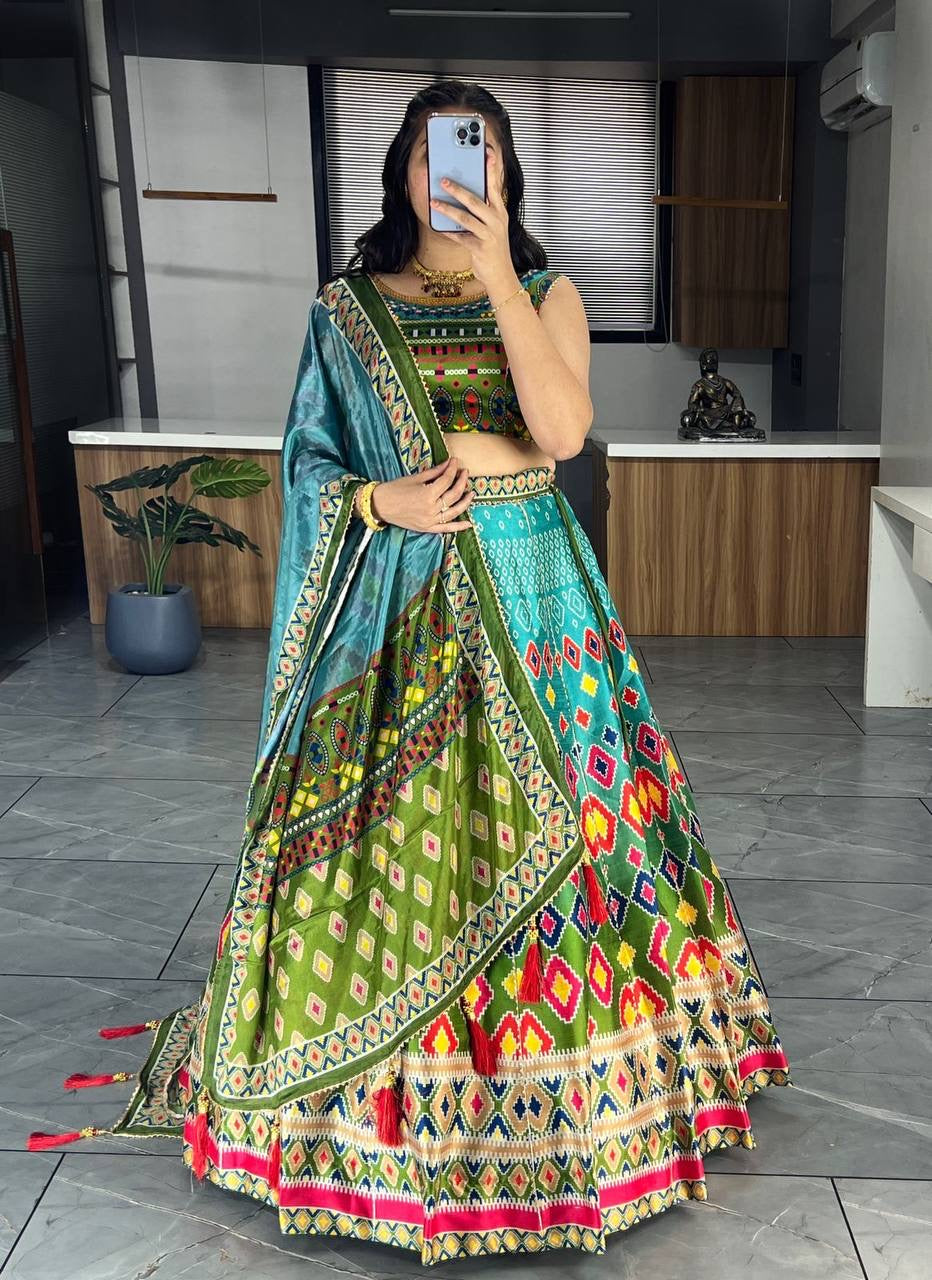 Floral and Geometric collection - digital print lehengas (plus size too)