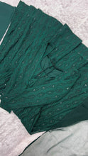 Bottle green kali pattern anarkali