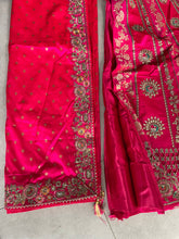 Serenity vol 4 - pink and gold jacquard silk Lehenga