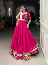 Pink and white chaniya choli readymade