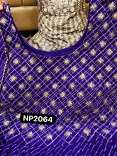 Niks collection - purple bandhani anarkali