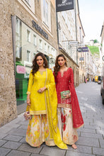 Chinon silk with yellow floral bliss palazzo set