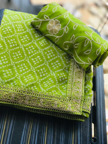 Bandhani sarees - soft georgette print