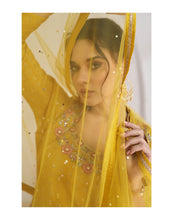 Yellow long top readymade lehenga (UK 10-18)