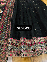 Niks collection - black modal chanderi anarkali (plus size option)