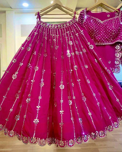 Rani pink and gold Lehenga