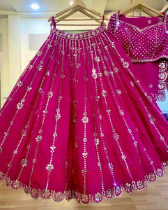 Rani pink and gold Lehenga