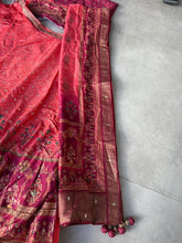 Rianna collection of Gorgeous coral silk lehenga