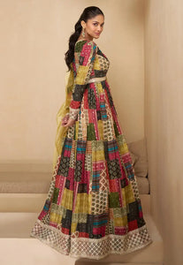 Janisha readymade - Multicoloured georgette anarkali