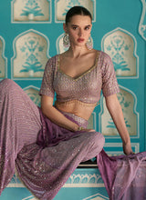 Purple ombré sharara set
