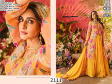 Yellow long top floral Lehenga