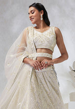 Off white diamond Lehenga