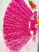 Hot pink floral print partywear Lehenga