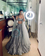 Silver partywear Lehenga