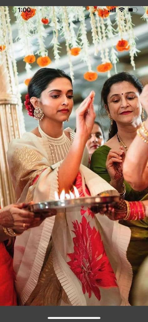 Prayers saree in chanderi silk