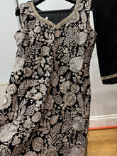 Black and gold sharara suit (plus size)