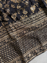 Black and gold brocade suit with 2 options for pants