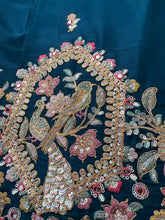 Teal Georgette sequins lehenga