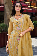 Chikoo organza salwaar suit - gurudwara wedding
