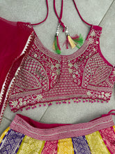 Boutique collection - multicolour silk panel Lehenga readymade