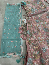 Peach pink floral Lehenga