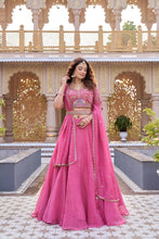 Pure crunchy pink simple Lehenga