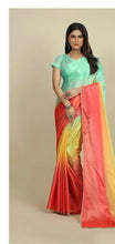 Alia Bhatt inspired ombre shaded satin chinnon saree - 6 colours