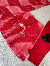 Shades of pink chiffon salwaar kameez