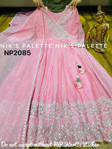 Niks collection - pink angarkha (plus size too)