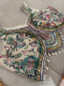 Boutique collection - garden white floral Lehenga